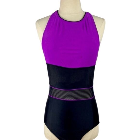 Vintage 1990’s Mesh Open Back Speedo Swim Suit - Picture 2 of 13